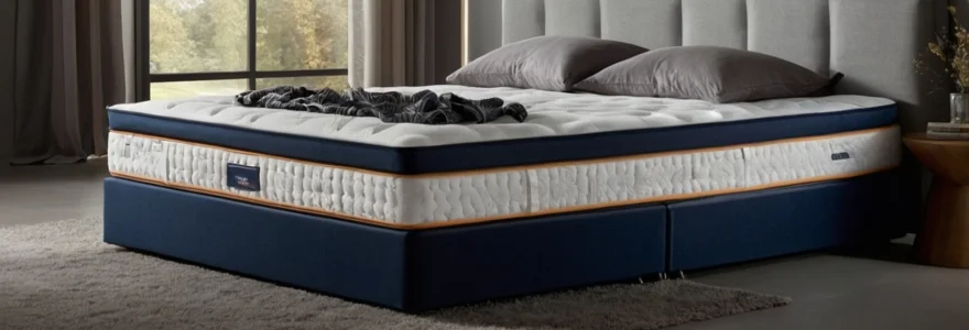 Matelas à ressort et un matelas en mousse